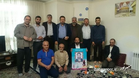 بازدید نوروزی ازخانواده شهید داوود موسوی تخریبچی شهید در فاجعه منا