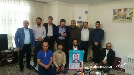 بازدید نوروزی ازخانواده شهید داوود موسوی تخریبچی شهید در فاجعه منا